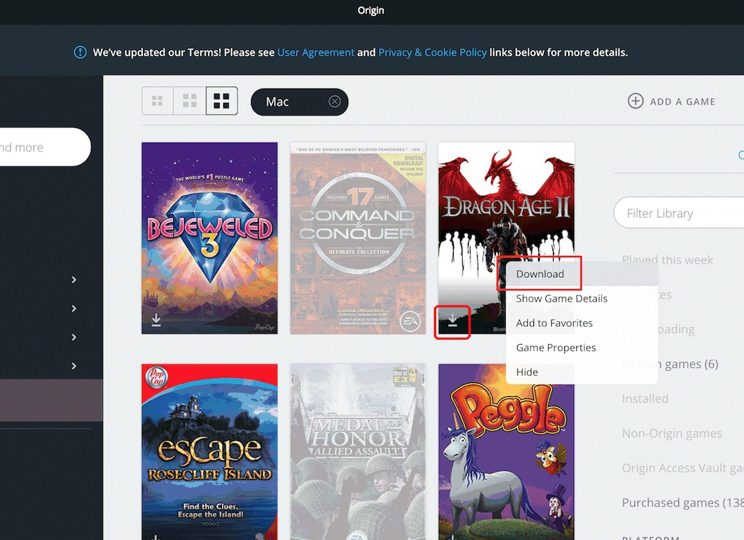 Активация и добавление игр в Origin