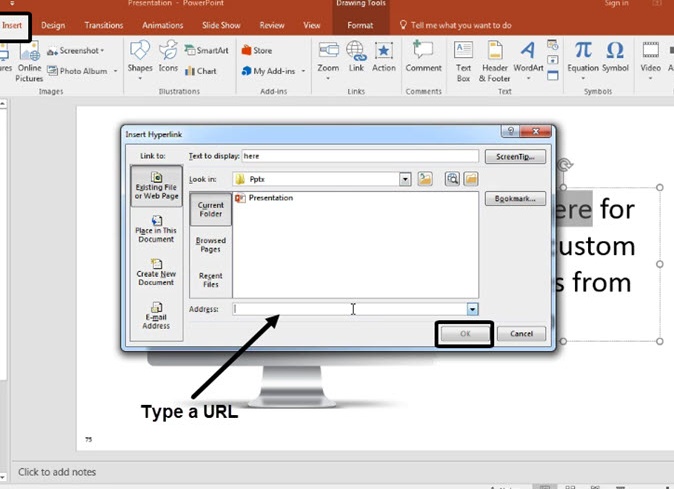 Изменение цвета гиперссылки в PowerPoint Изменение цвета гиперссылки в PowerPoint