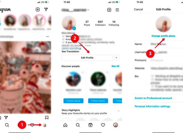 Как поменять аватар в Instagram Как поменять аватар в Instagram