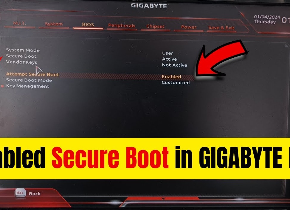 Отключаем Secure Boot в BIOS