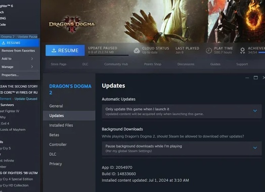 Отключение обновлений в Steam Отключение обновлений в Steam