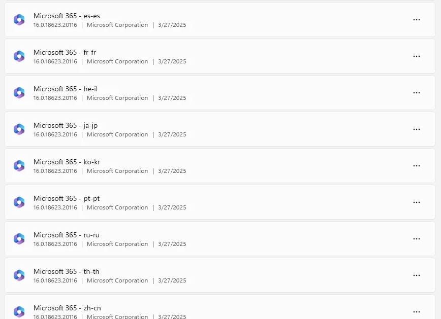 Удаление Office 365 из Windows 10