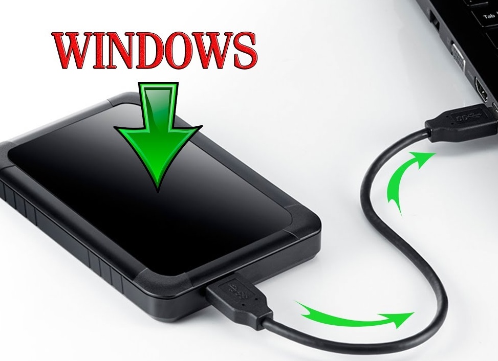 Установка Windows на внешний жесткий диск
