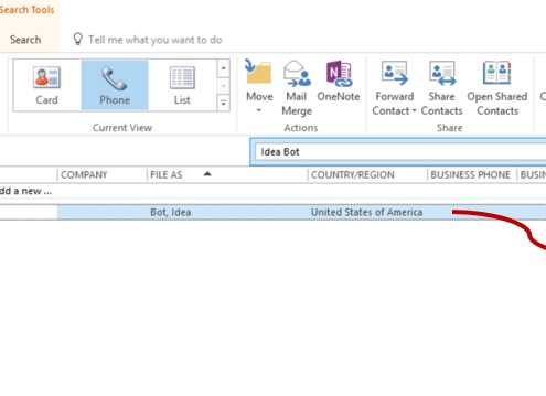 Выгружаем контакты из Outlook