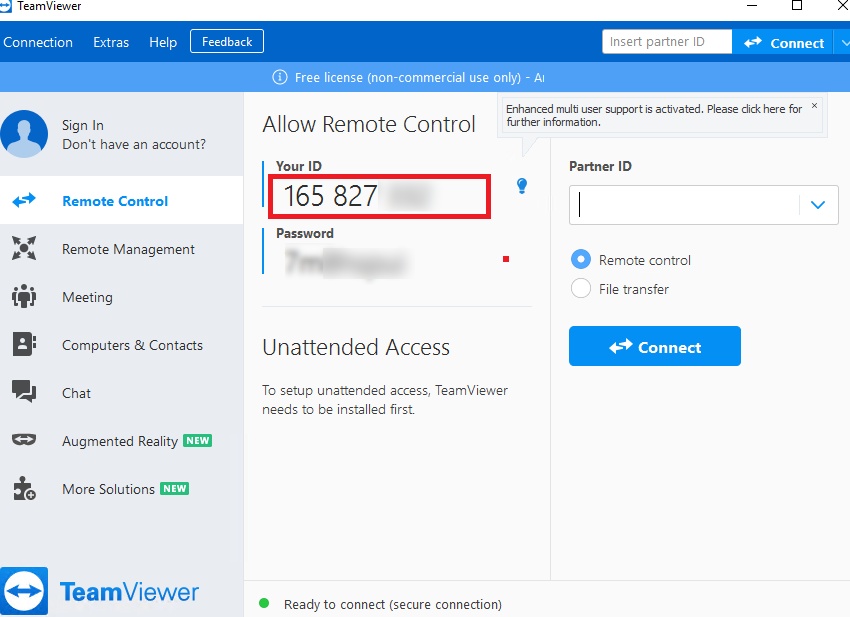 Меняем ID в TeamViewer
