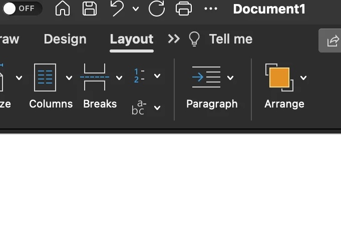 Создание разделов в документе MS Word